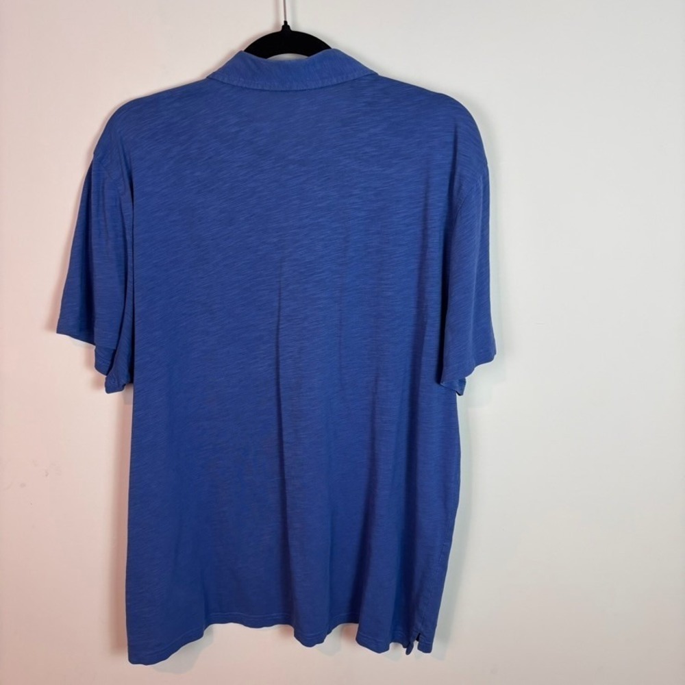 bloomingdales The Mens Store Blue 100% Cotton Short Sleeve Polo Top XL Classic - Picture 6 of 9